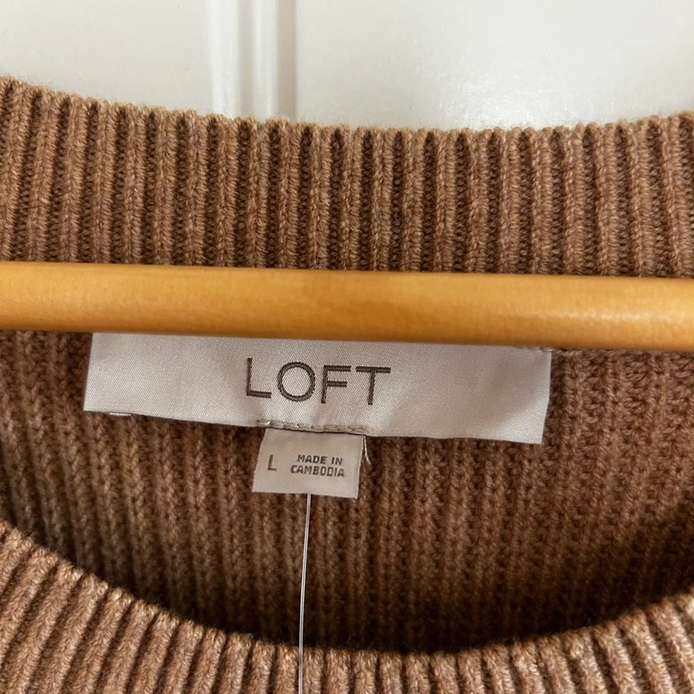 Super soft Carmel Fringe Sweater NWT - Picture 5 of 10
